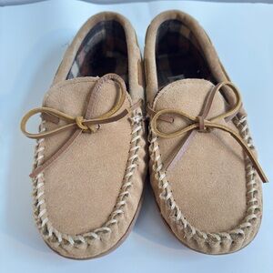 Minnetonka Tan Moccasin Slip-On Loafers